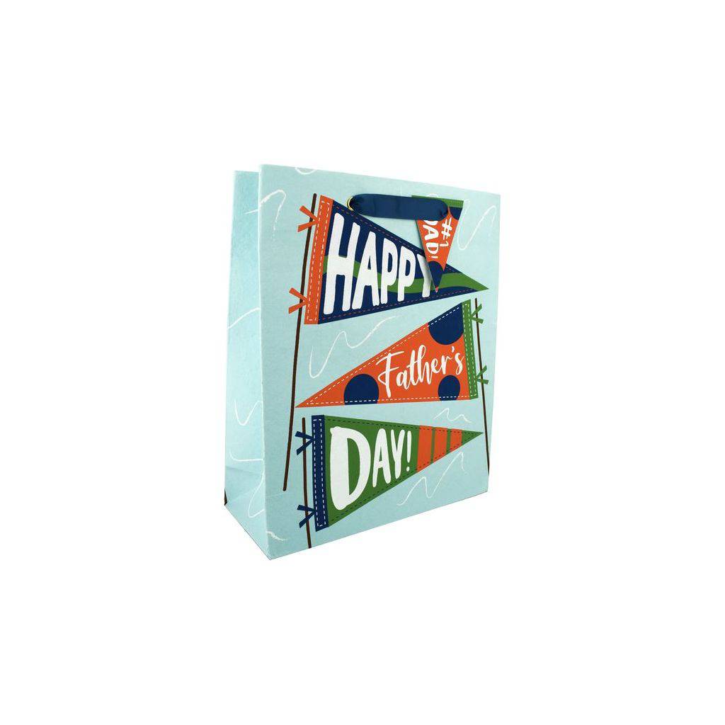 Large FDay Flag gift bag by Love Vivid with vibrant flag design, perfect for celebrations and gift wrapping.